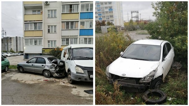 ДТП с шестью машинами произошло во дворе дома в Новосибирске