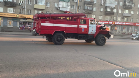 В Омске двое детей оказались в огненной ловушке