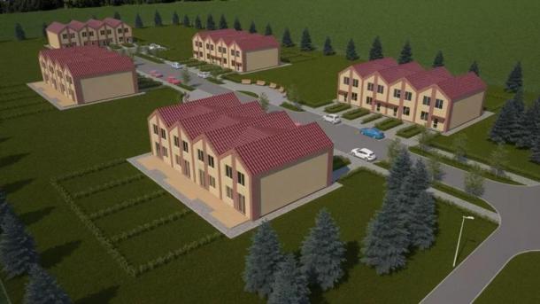 В Омской области продолжается строительство социальной деревни в посёлке Северном