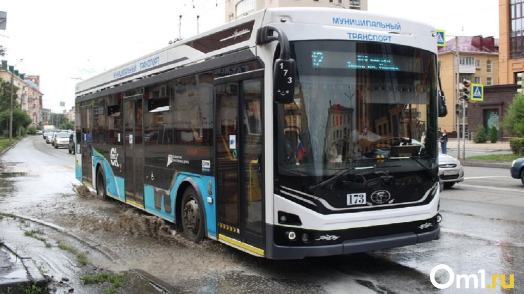 Из-за ливня в Омске встали троллейбусы