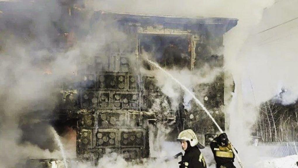 В Омском районе дотла сгорел садовый дом