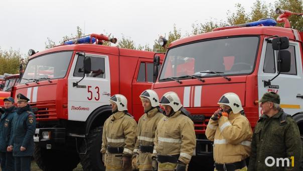 На Левобережье Омска вновь разгорелись два пожара