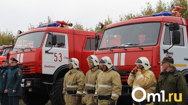 На Левобережье Омска вновь разгорелись два пожара