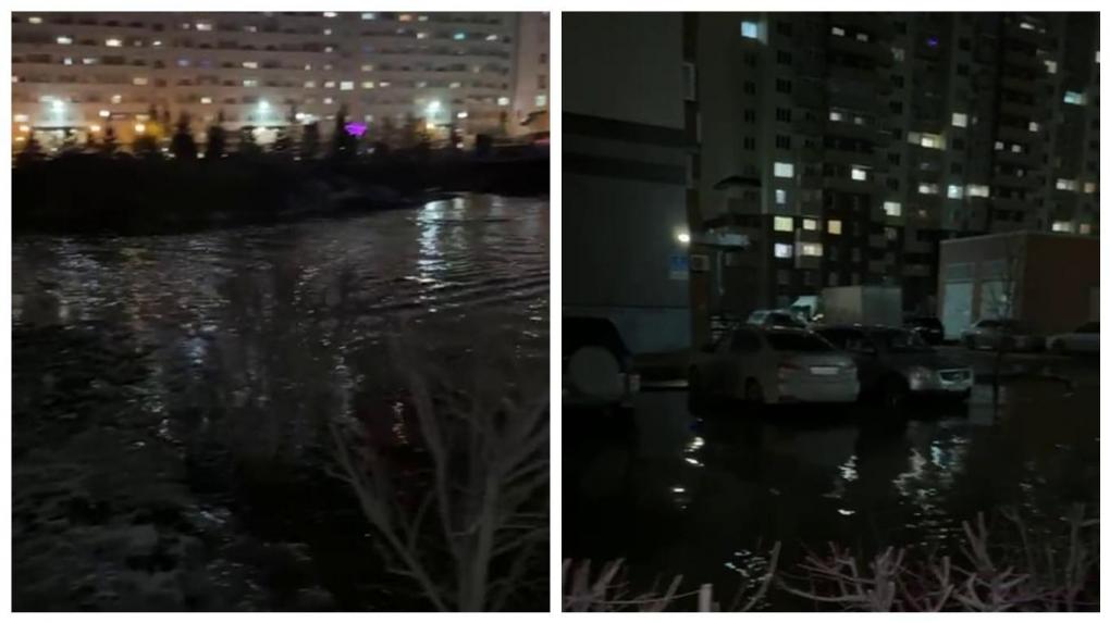 «Смыло всю улицу»: на левобережье Новосибирска случился потоп