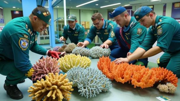 Новосибирские таможенники передали университету кораллы, изъятые у туристов