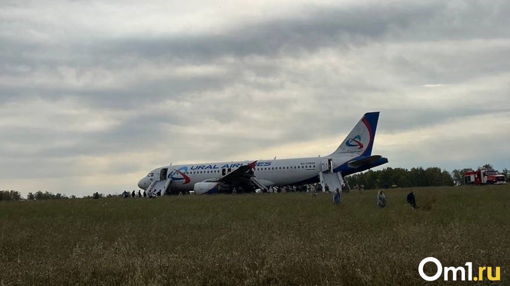 Самолет, летевший из Сочи в Омск, совершил аварийную посадку в поле