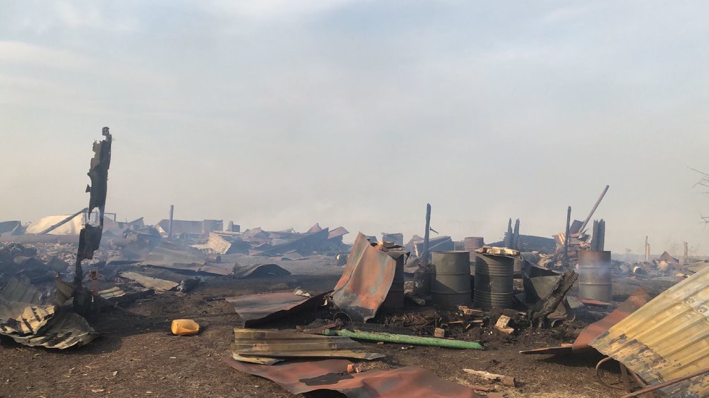 В Омской области сгорела половина деревни Чистоозерье