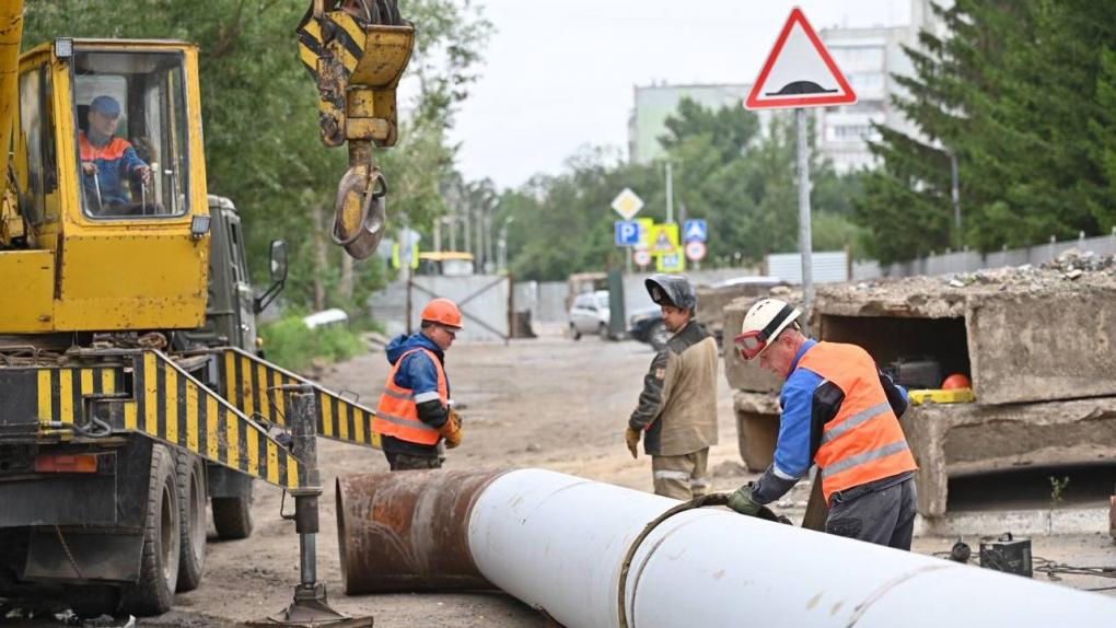 Трубы на Иркутской меняют с опережением графика