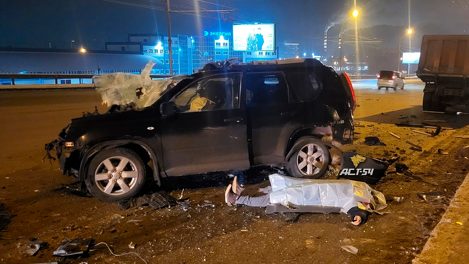 На Димитровском мосту Новосибирска произошло смертельное ДТП