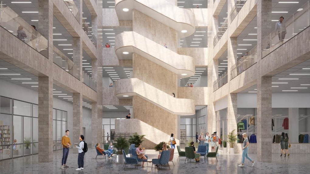 Кампус мирового уровня: в НГУ показали эскизы будущего здания изнутри