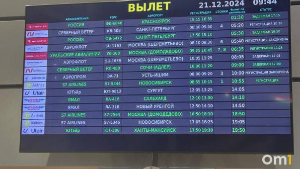 Из-за сильного тумана в Омском аэропорту задержали несколько рейсов