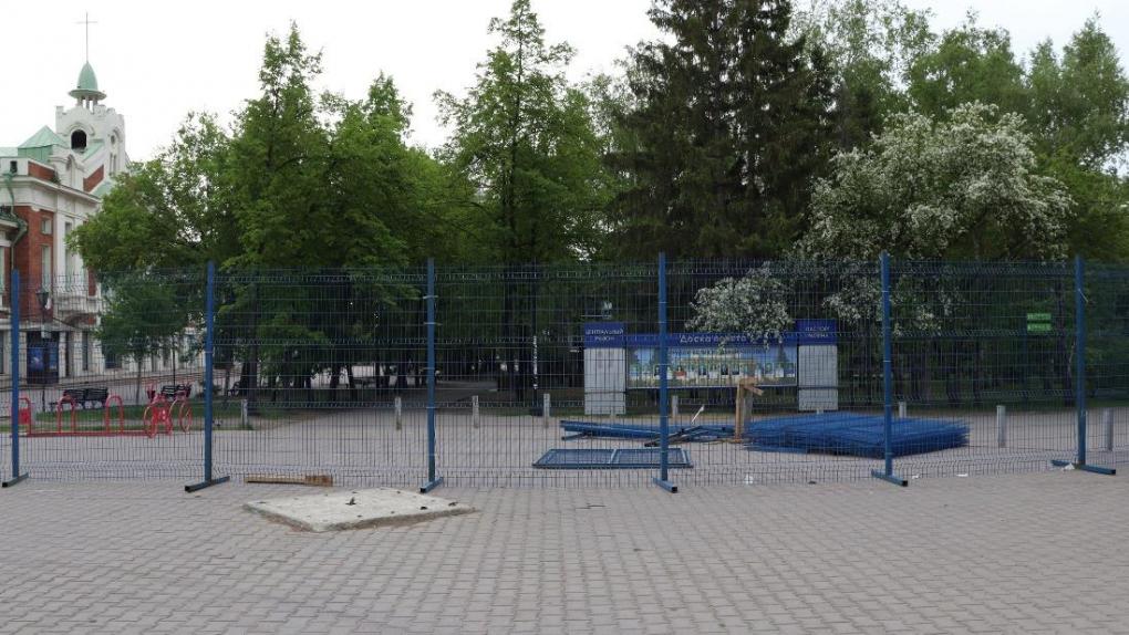 Открытие Первомайского сквера перенесли на лето 2024 года в Новосибирске