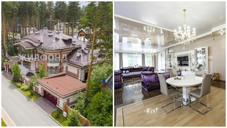 Элитный особняк с портретом Путина продают за 155 млн рублей в Новосибирске