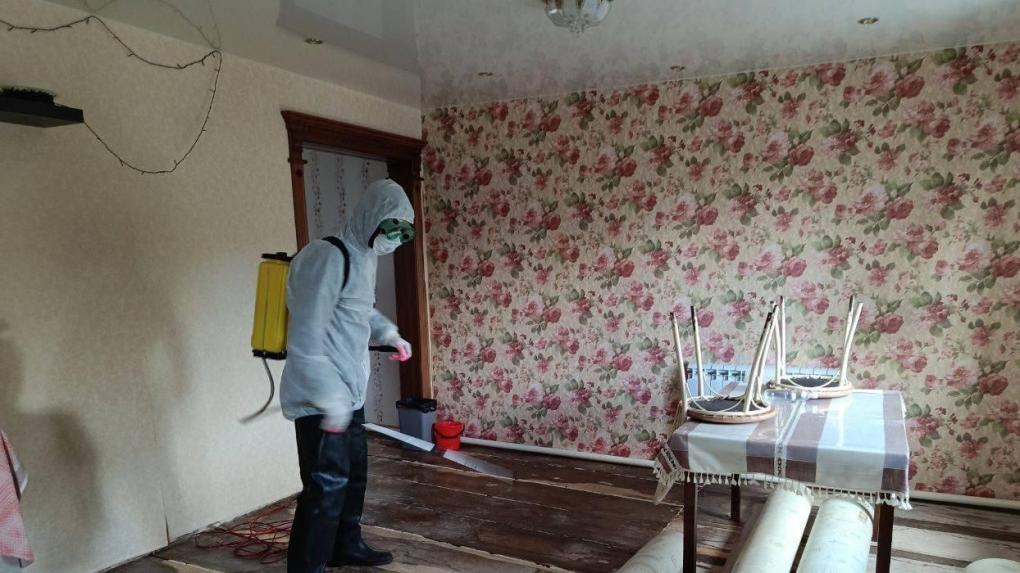 В Усть-Ишимском районе приступили к просушке и дезинфекции домов