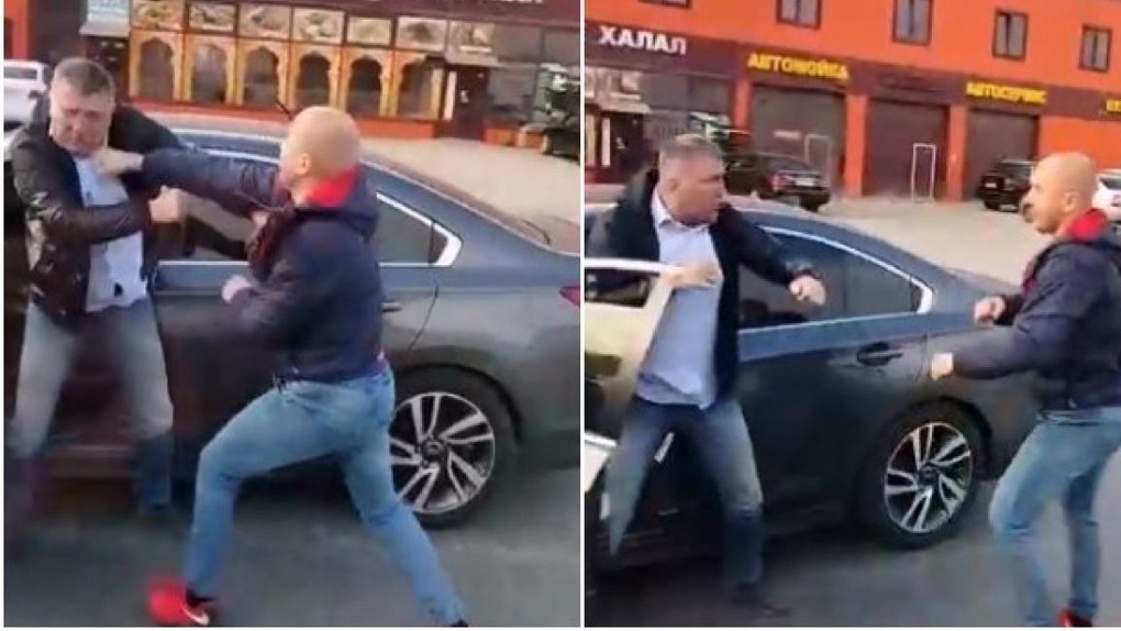 Новосибирские водители устроили кулачный бой на дороге. ВИДЕО