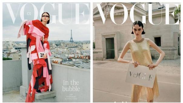 Модель из Новосибирска украсила обложки сентябрьских выпусков Vogue