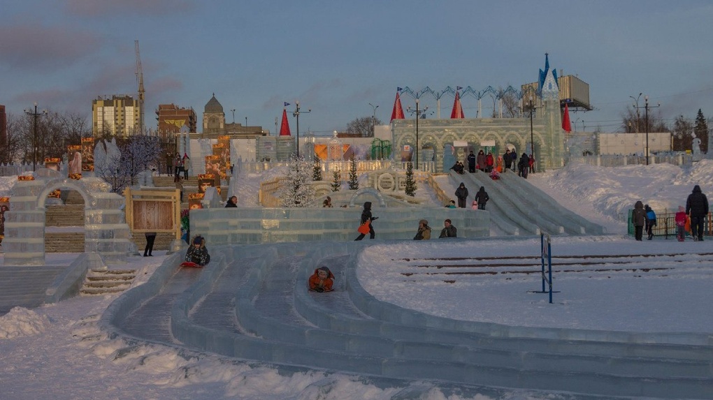 В Новосибирске объявили конкурс на строительство ледового городка на набережной
