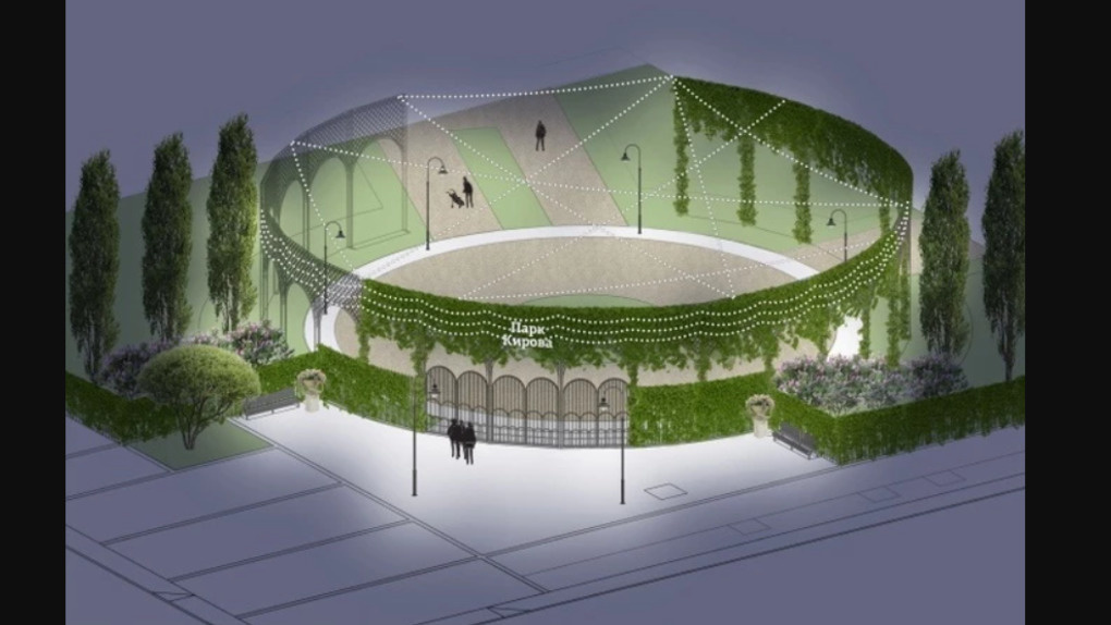 Итальянские сады и зелёные арки: проект реконструкции парка Кирова представили в Новосибирске. ФОТО