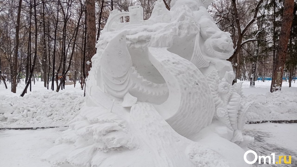 В Новосибирске выбрали победителей 23-го фестиваля снежных скульптур