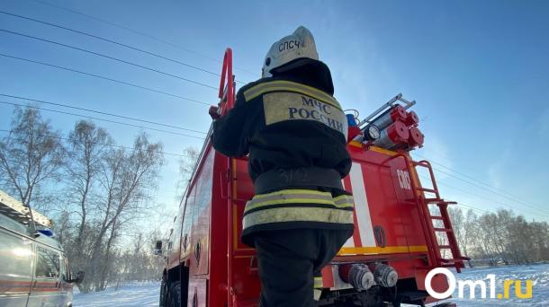 В Омске рядом с заправкой сгорела пассажирская «Газель»