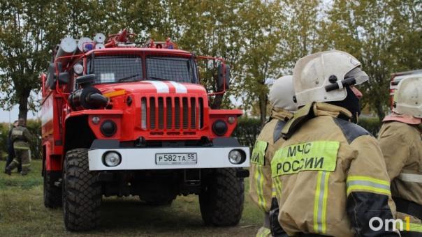 Высокую пожарную опасность прогнозируют в трёх районах Омской области на выходных