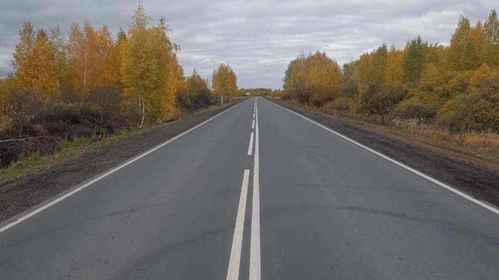 В Омской области полностью отремонтировали дорогу Марьяновка-Шербакуль