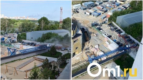 Кран с рабочим рухнул на стройплощадке ЖК «Европейский берег» в Новосибирске