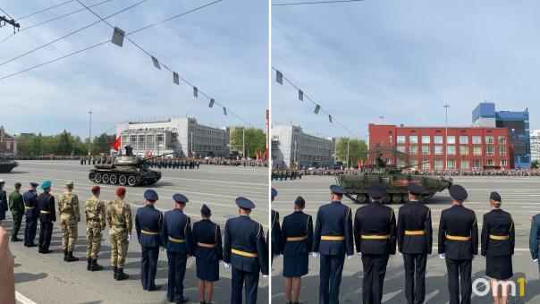 Т-34 и «Ярс»: военная техника впечатлила новосибирцев на параде Победы
