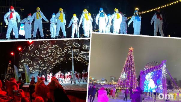 На Михайловской набережной Новосибирска торжественно открыли новый каток-рекордсмен