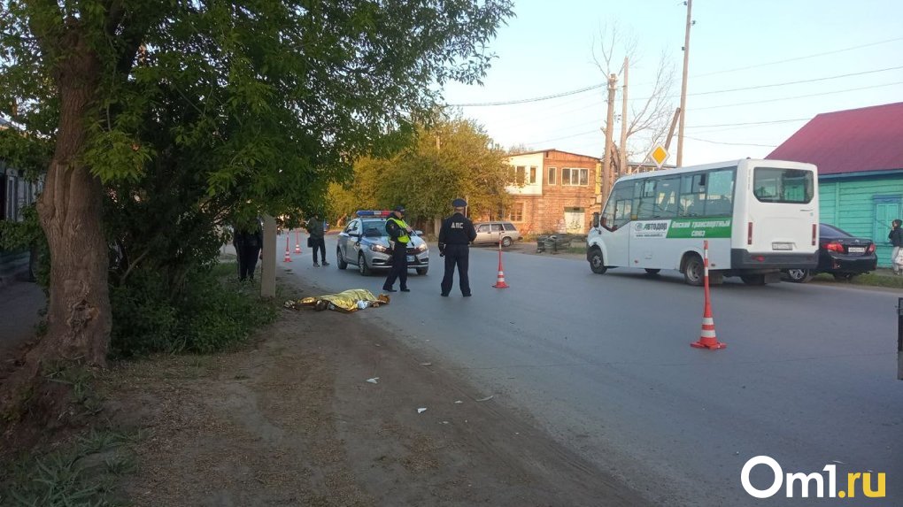 В Амурском посёлке Омска насмерть сбили мужчину на пешеходном переходе. ВИДЕО