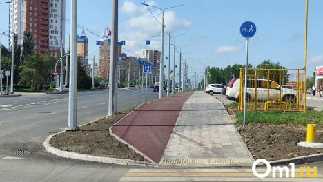Омичей возмутили грузовики, гоняющие по тротуарам бульвара Архитекторов