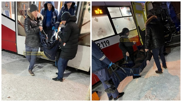 «Умер в трамвае»: бездыханное тело мужчины нашли новосибирцы в общественном транспорте