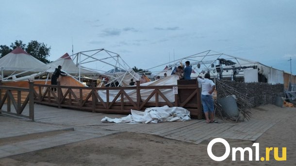 Мощный ураган обрушился на курорт Яровое в Алтайском крае
