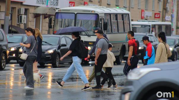 Рабочая неделя в Омске начнётся с сильных дождей и гроз