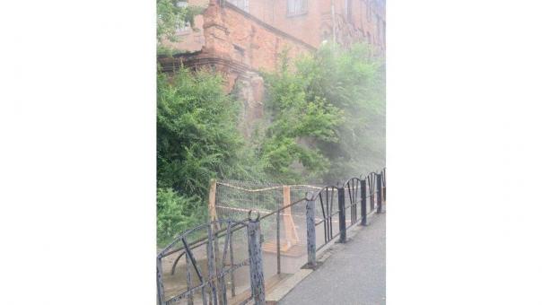 Минкульт прокомментировал обрушение стены исторического здания пивзавода в Омске