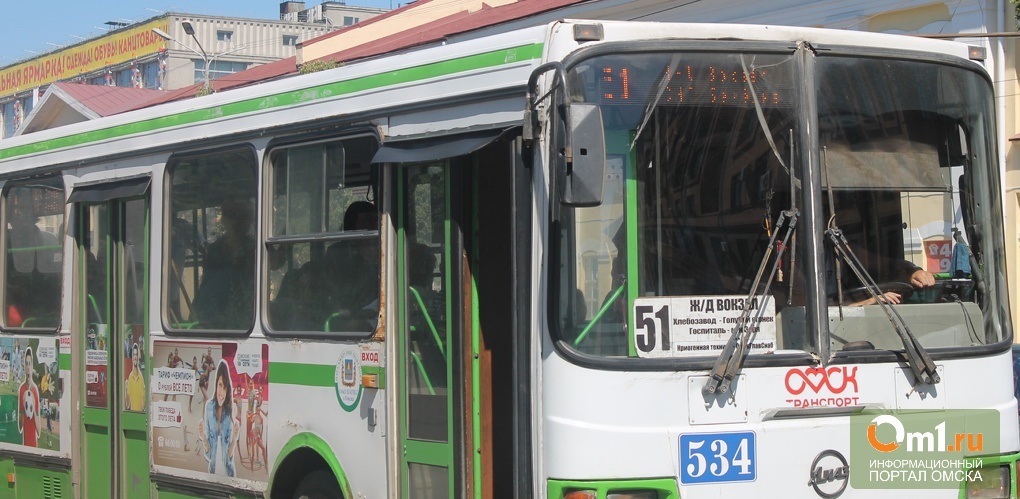 Количество автобусов в Омске сократилось еще на сотню