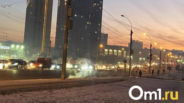 Утренние пробки в Омске достигли семи баллов