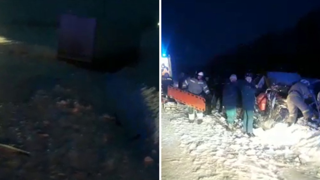 Два человека погибли в аварии с грузовиком на трассе в Новосибирской области