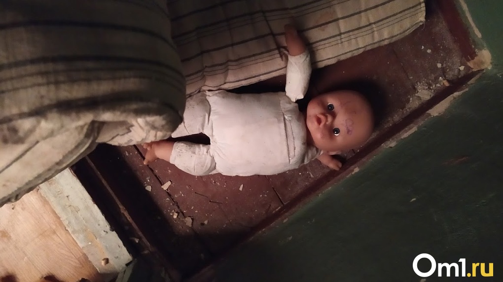 Младший ребёнок омички, которая бросила своих детей в холодном доме, госпитализирован с обморожением