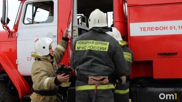 В центе омского Левобережья загорелся шашлычный павильон