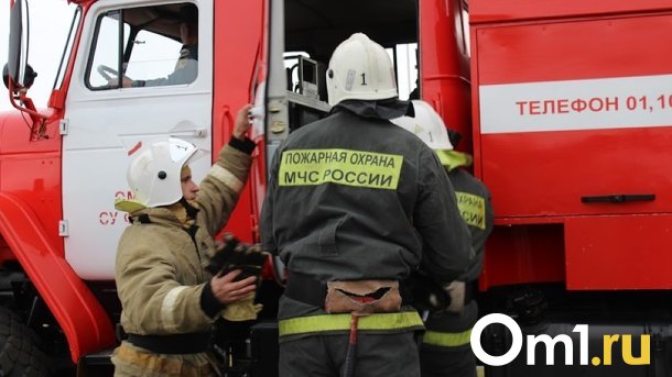 В центе омского Левобережья загорелся шашлычный павильон