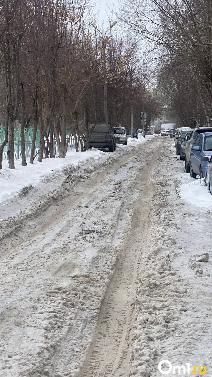 Застревают машины: омичи пожаловалось на нечищеную дорогу у двух школ на  Левобережье - Новости Омска - om1.ru