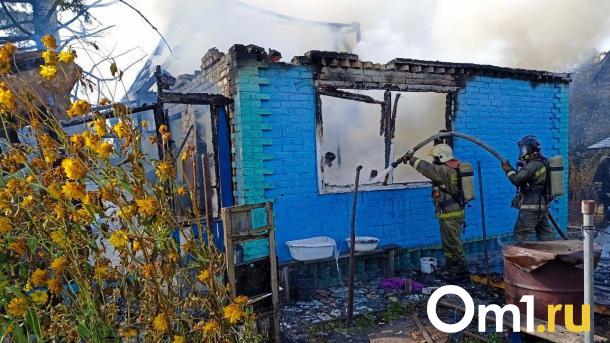 Под Омском загорелась дача – погибла пенсионерка