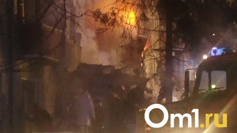 В Новосибирске обрушился подъезд в результате взрыва газа