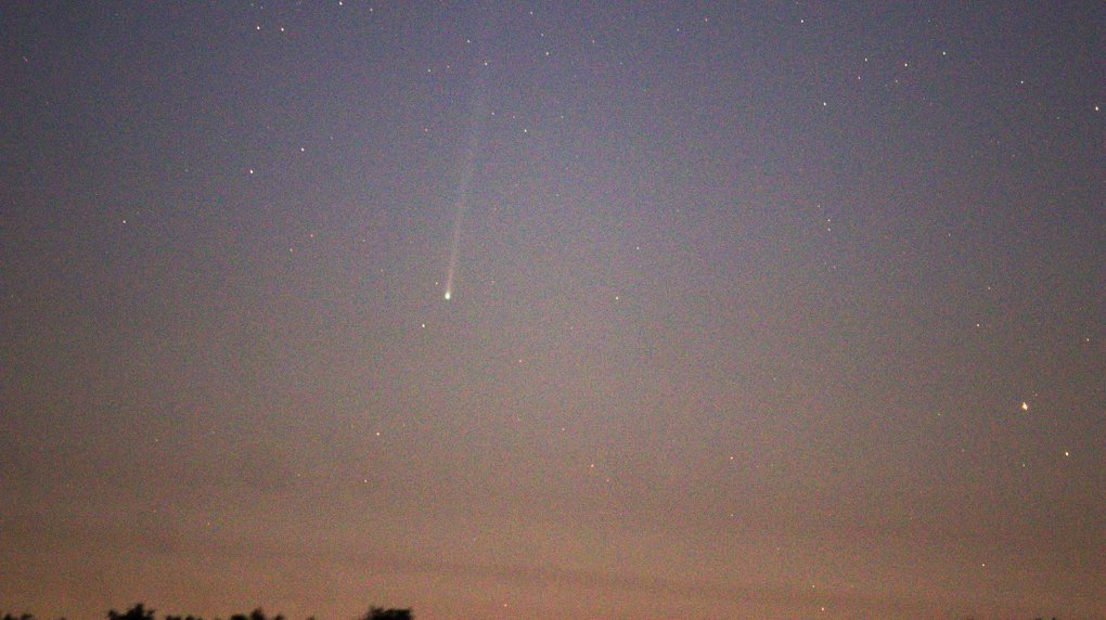 В ночном небе Омска удалось заснять новую комету Нишимура