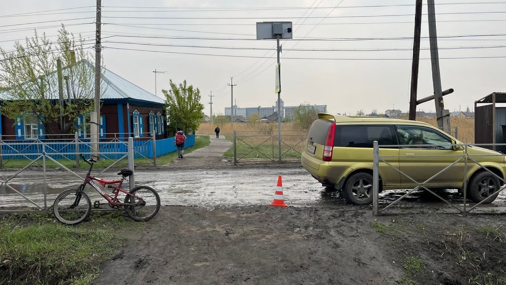 В Омской области сбили ребёнка на велосипеде
