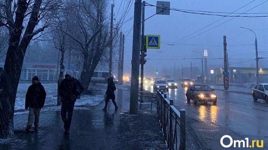 На Омскую область надвигается мощный снегопад