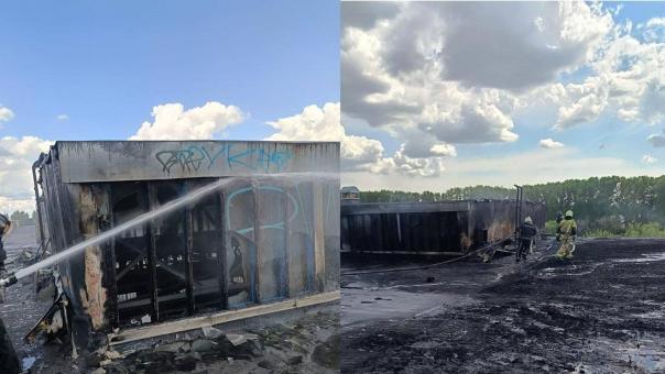 Крупный пожар на «Сибмосте» в Новосибирске: удалось ли избежать жертв
