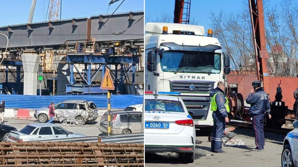 Водитель КамАЗа устроил погоню с ГИБДД в центре Новосибирска. ВИДЕО