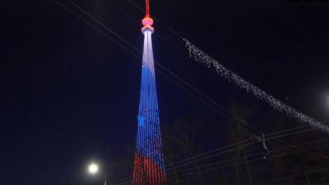 В Омске на телебашне включат праздничную подсветку в День космонавтики